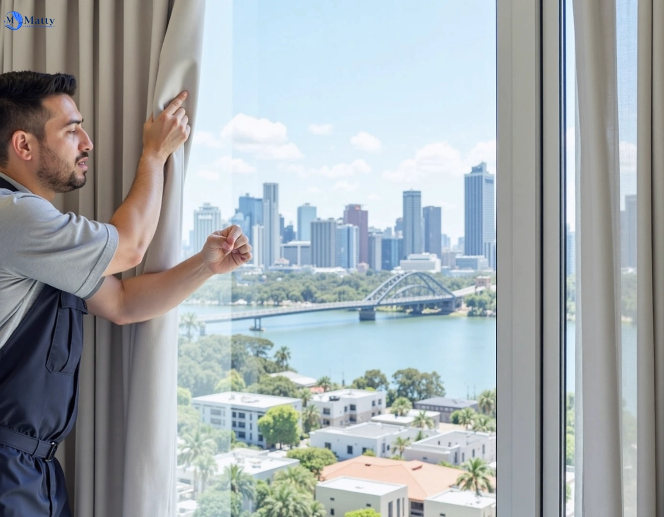 Professional curtain steam cleaning service moolap-vic QLD by Matty Curtain Cleaning